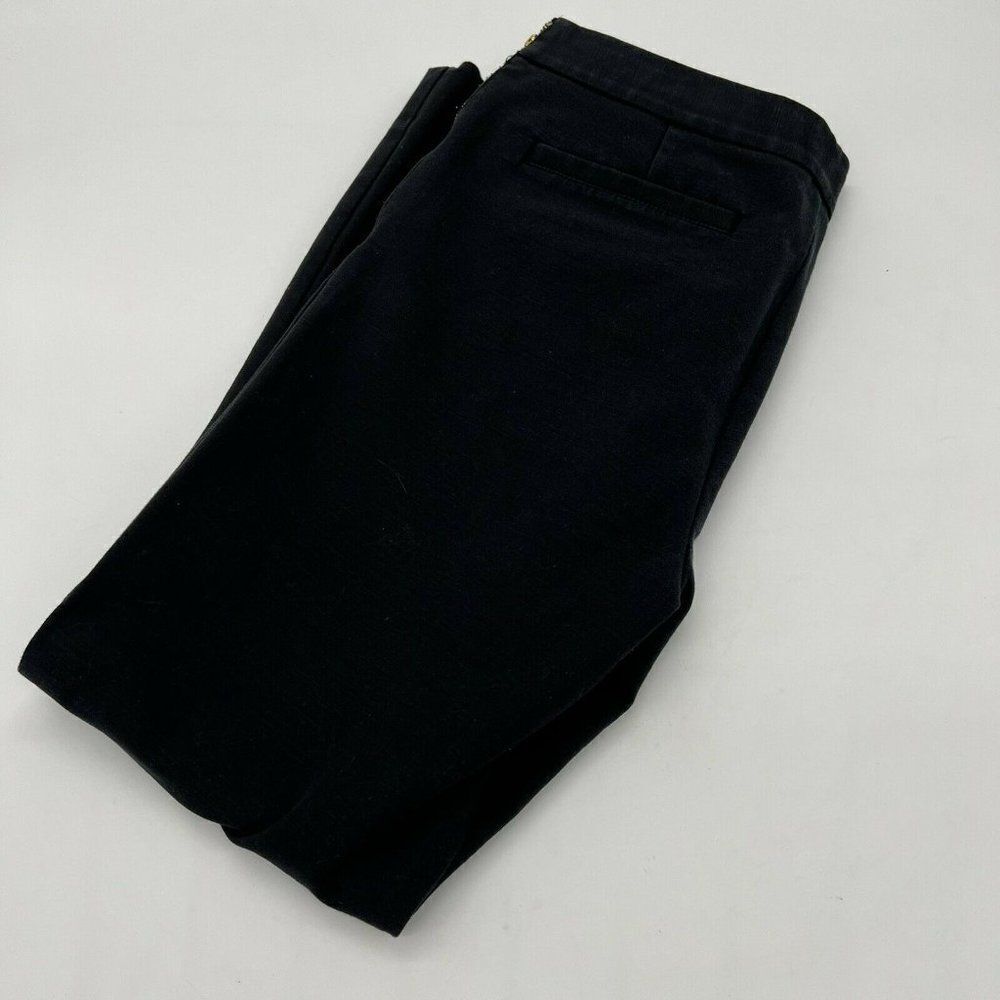 Kate Spade black flat front pants size 8 side zip - Picture 4 of 4